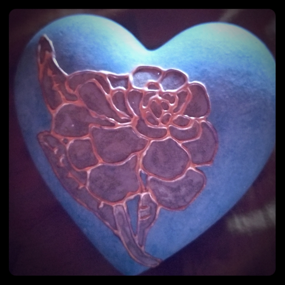 Heart shaped ceramic jewelry boxes